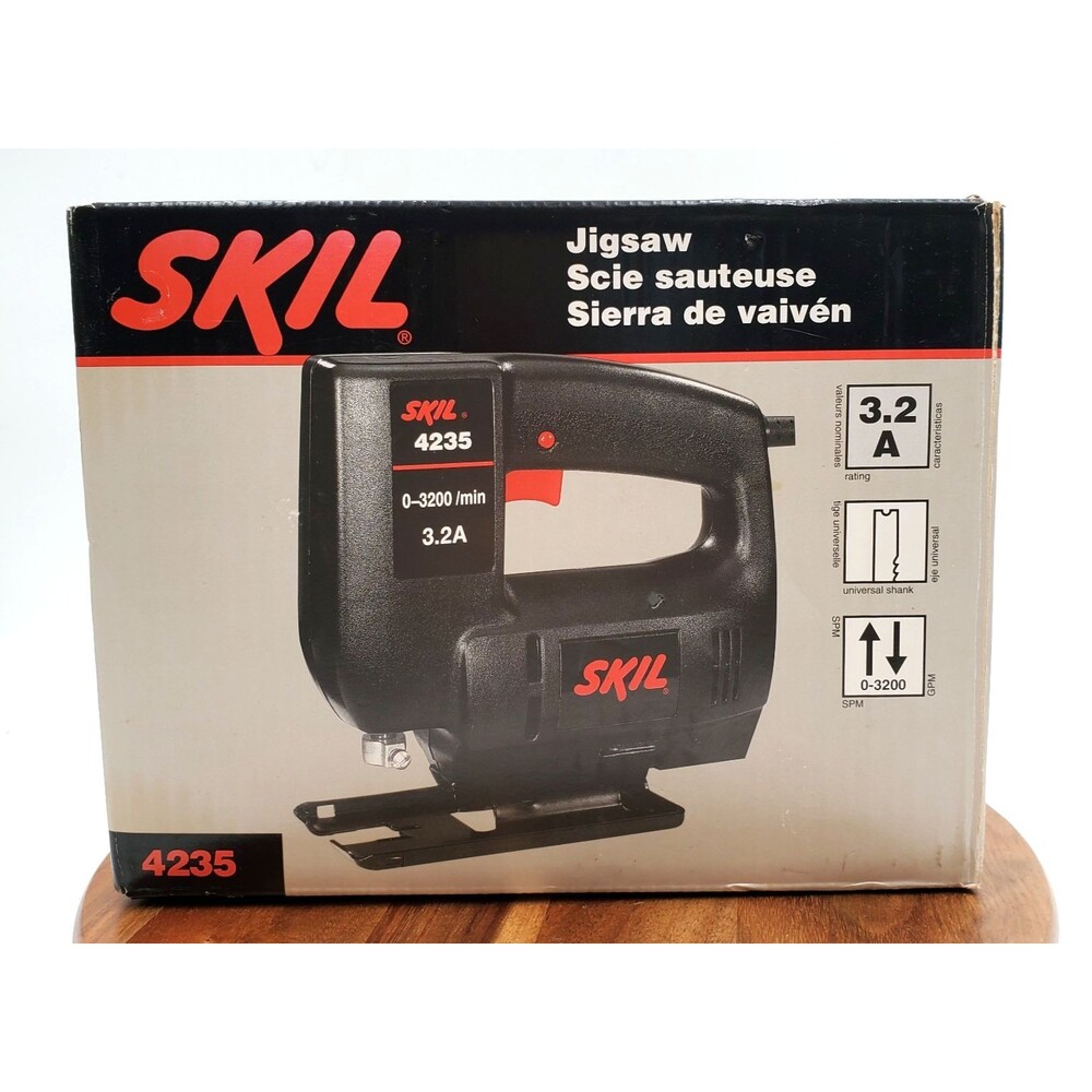 Skil 4235 3.2 Amp Variable Speed Jigsaw Corded Electric Tested Box w/Manual